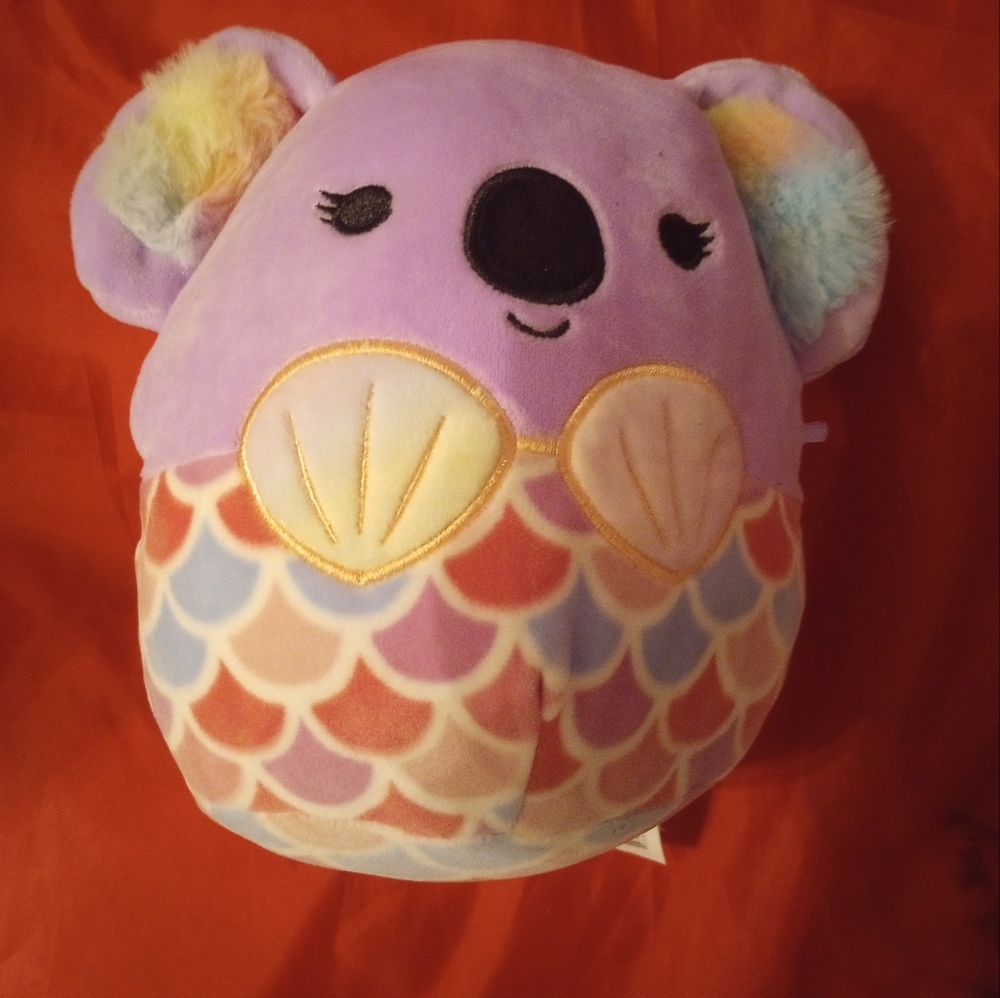 Squishmallows Kayla the Koala 8" Plush, Purple Koala As Mermaid, Costume Squad